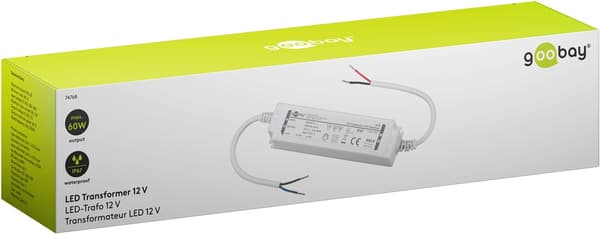 LED-transformer 12 V (DC) (DC), 60 W, IP67