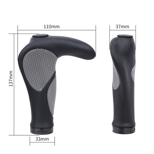 Ergonomiske cykelgreb - 1 par