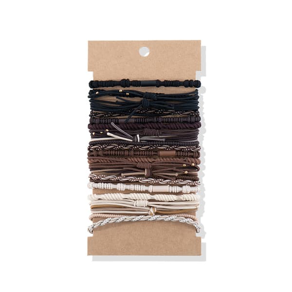 Boho-tyyppiset letitetyt hiuslenkit - 24 kpl Multicolor1