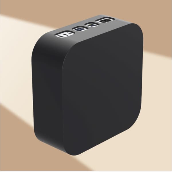 Elegant silikondeksel for Mac Mini M4/Pro Black