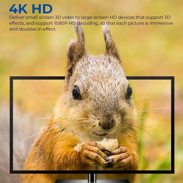 USB-C-HDMI-kaapeli 4K (2 metriä) White