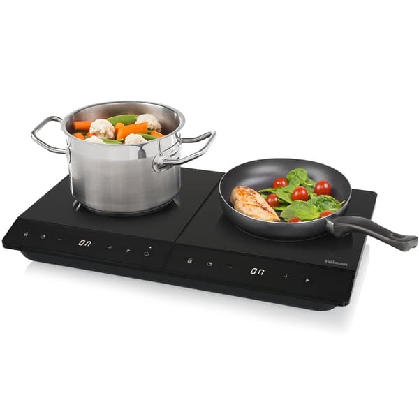 Induktionsplade Dobbelt IK-6162 19 & 16 cm LCD Touch
