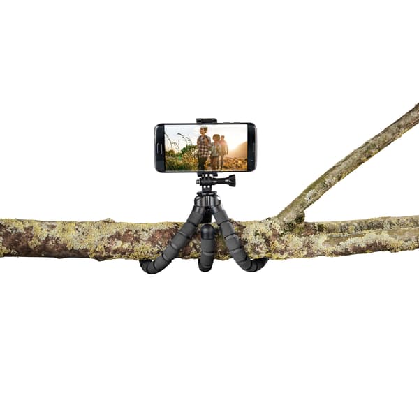 Pöytäjalusta Flex Smartphone & GoPro 26cm Musta