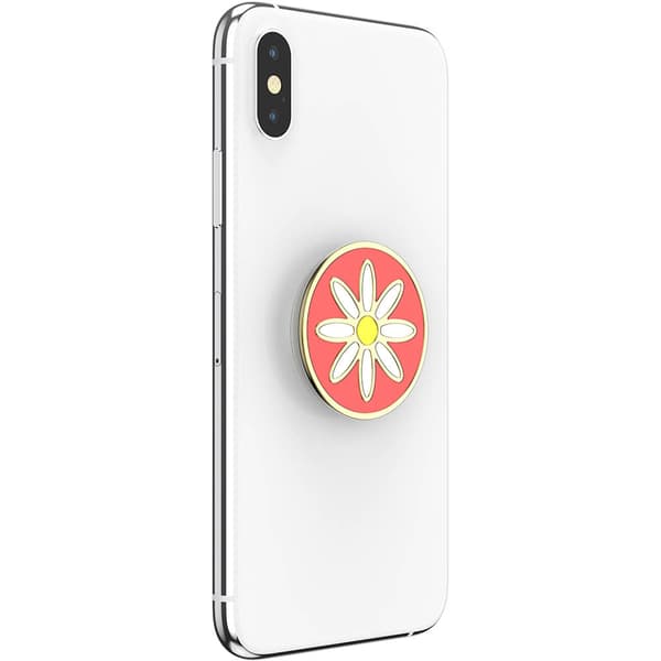 PopGrip PREMIUM Enamel Quaint Daisy Coral