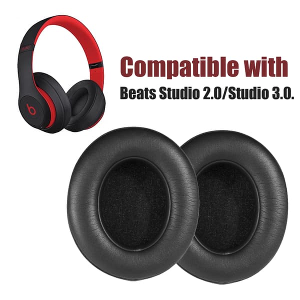 Øreputer av saueskinn Beats Studio 2.0 / Studio 3.0 Black