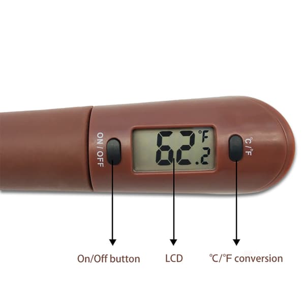 Digitalt mattermometerspatel for matlaging og baking Brown
