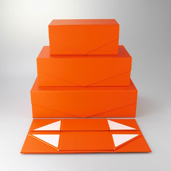 Stor V-formad presentask Orange L