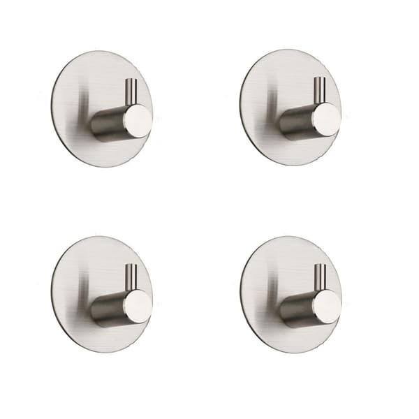 Självhäftande Väggkrokar i Rostfritt Stål, 4-pack
