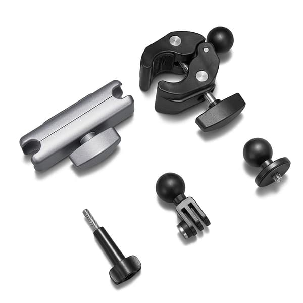 360° Roterende Dobbel Kulehode Feste for Insta360 & GoPro