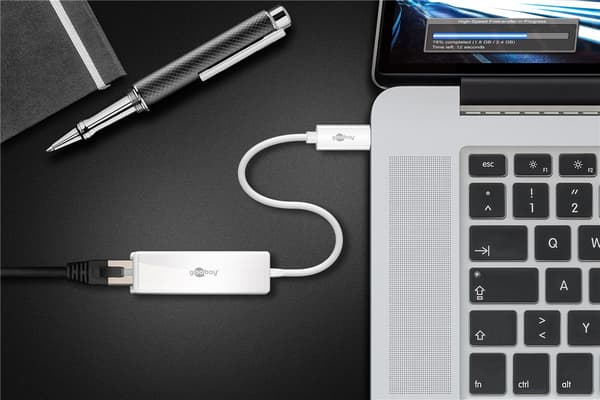 USB-C™ Ethernet-adapter, hvid