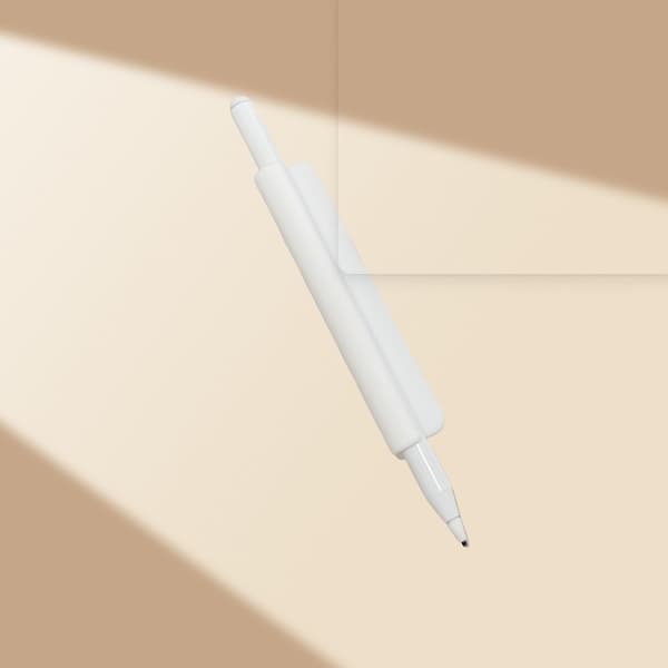 Silikoninen kynäteline Apple Pencilille (USB-C) White