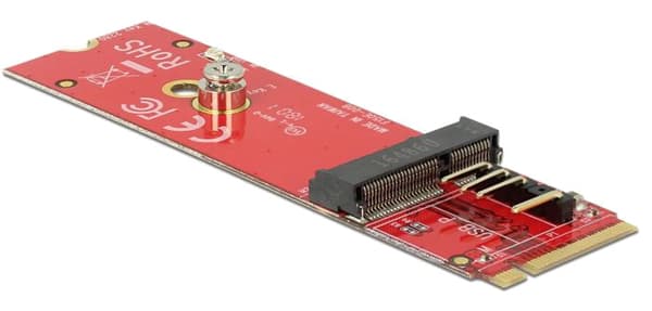 Converter M.2 KeyM male>M.2 Key E slot USB PCIe modules