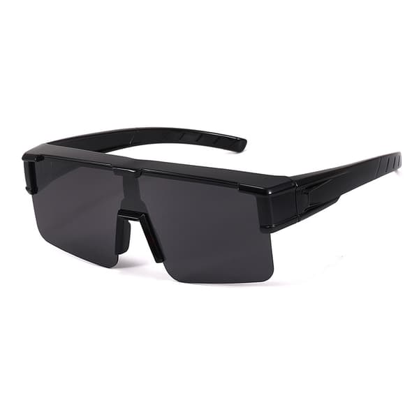 Polariserte Clip-on Solbriller - Glossy Black Frame