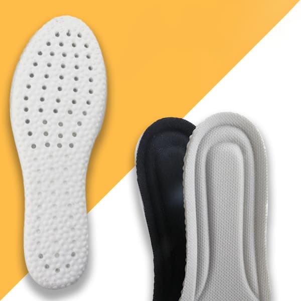 Stødabsorberende fleksible indlægssåler Black 275-280 mm