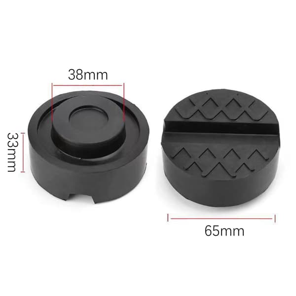 Car Jack Jack gummipute for Tesla biler 2-pack Black