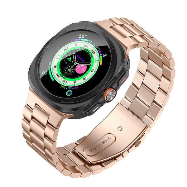 Rustfrit stålrem til Samsung Galaxy Watch 8 PinkGold