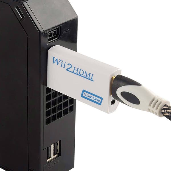 Nintendo Wii til HDMI-adapter - fuld HD 1080p White