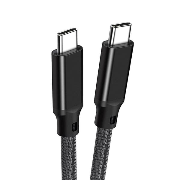 3M USB-C til USB-C hurtigopladningskabel - Sort Black 2 m