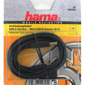 HAMA GPS Mini-USB kabel 1,8m