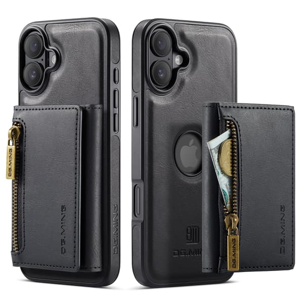 2-i-1 magnetisk telefoncover til iPhone 16 Pro - Sort