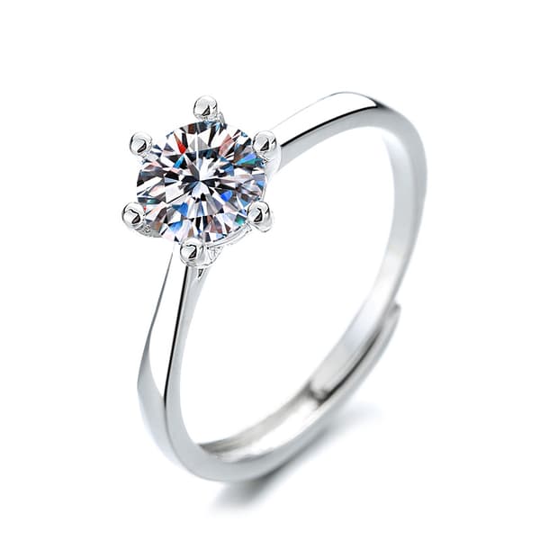 Bling zirkonringsett 4-pak Silver