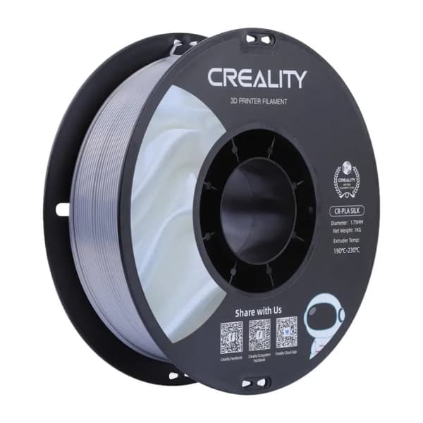 CR-Silk PLA Filament Creallity (sølv)