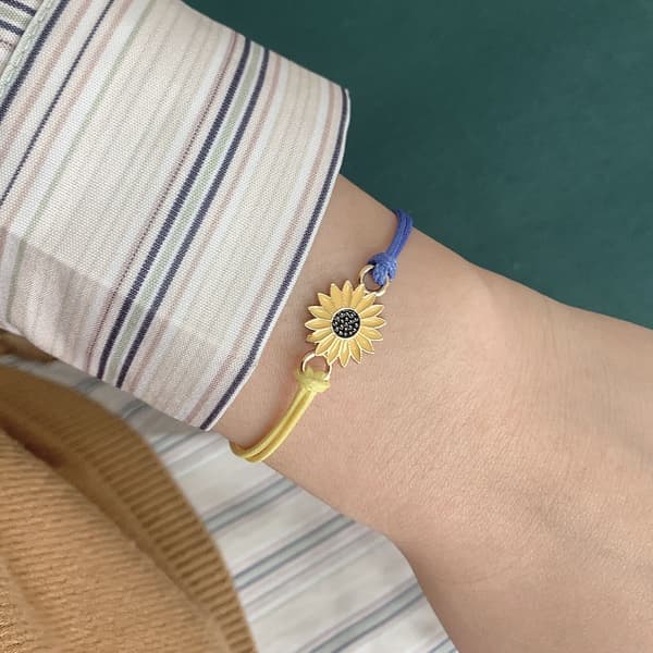 Macramé armbånd i ukrainske farver MultiColor