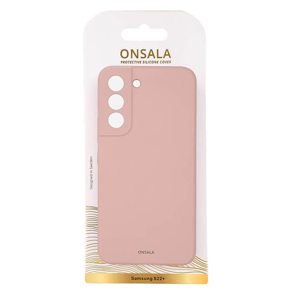 Mobilskal Silikon Sand Pink - Samsung S22+