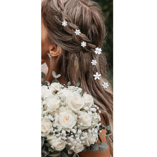 Tyylikäs strassihiuskorusetti - 20 osaa Silver