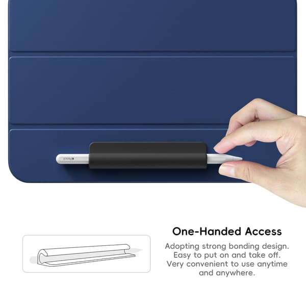 Silikoninen kynäteline Apple Pencilille (USB-C) White