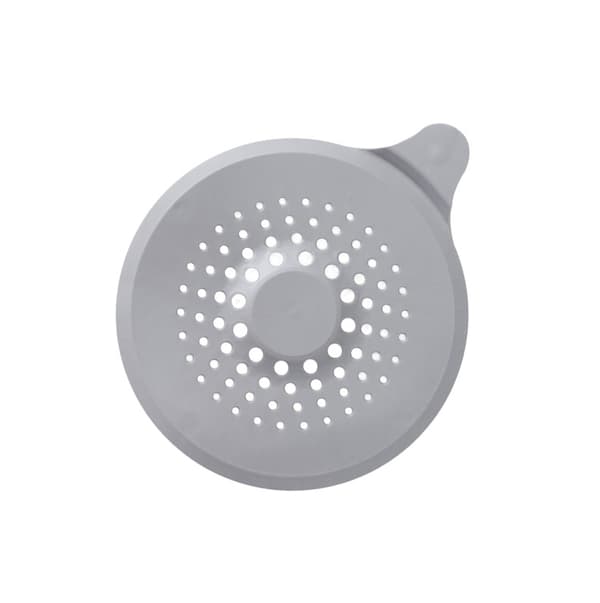 2-pack silikonavloppshårfångare, duschavloppslock Grey