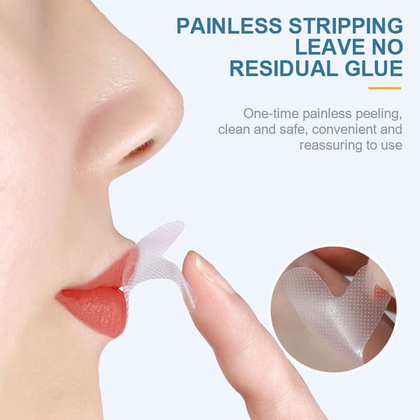 Munntape mot snorking for nesepusting 10 ark White