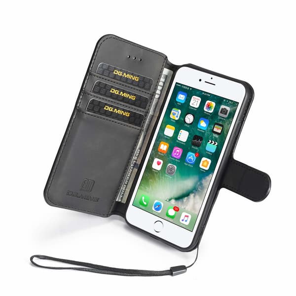 iPhone 7/8 mobil taske PU læder sort