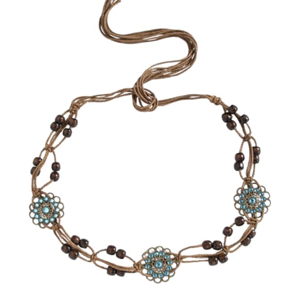 Bohemian Macrame Bælte - Naturlig Chic Taljereb Model 1