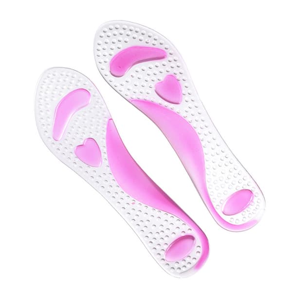 Svangstøtte 3/4 indlægssåler til flade fødder Pink