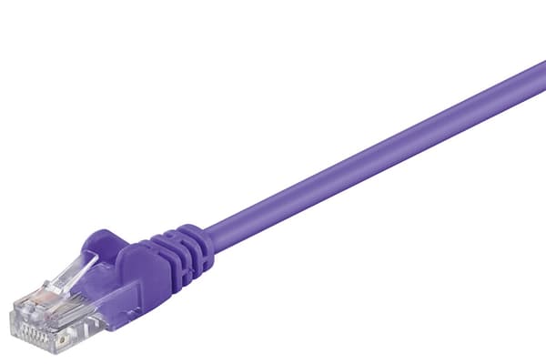Patchkabel CAT 5e, U/UTP, violett, 7,5 m