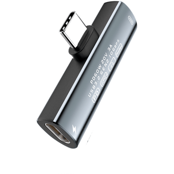 USB-C till USB-C-Adapter - 60W Snabbladdning & 10 Gbps Dataöverföring