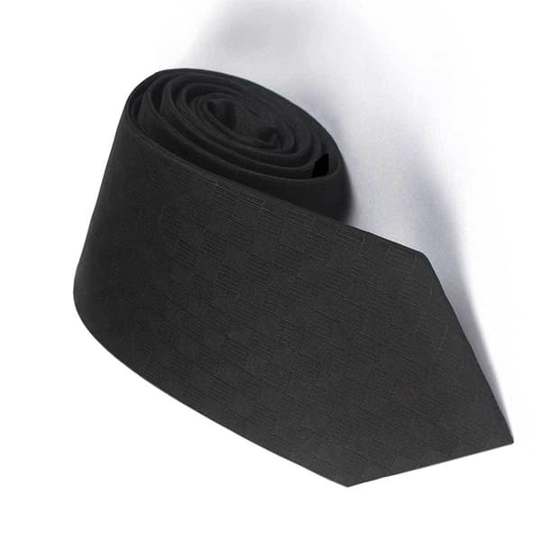 Klassisk slips av polyestersilke Black