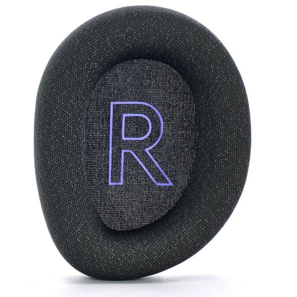 Erstatnings øreputer kompatible med Logitech G522 Lightspeed Wireless - Sett med 2, Mesh Fabric & Memory Foam Black