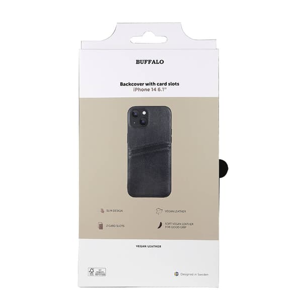 Mobildeksel PU Svart - iPhone 13/14