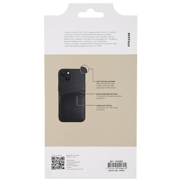 Mobilskal PU Svart - iPhone 13
