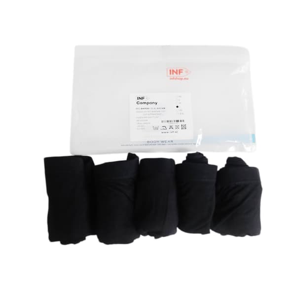 Underbukser i bambus sort 5-pak Large L