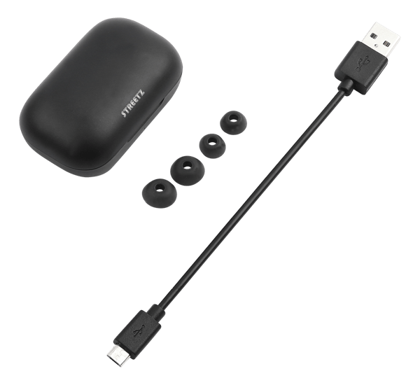 T210 TWS in-ear earbuds with charging case, TWS, black