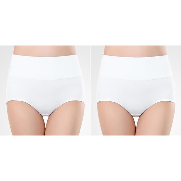 Højtaljede trusser (5-pak) White M
