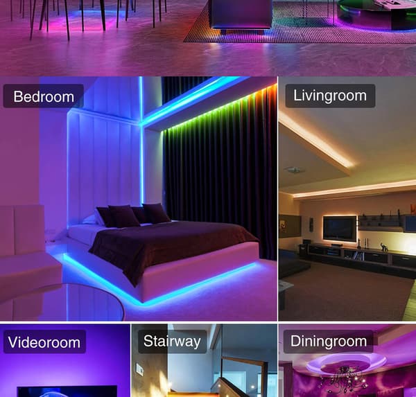 20M LED-nauhasarja Bluetooth-sovelluksen ohjauksella