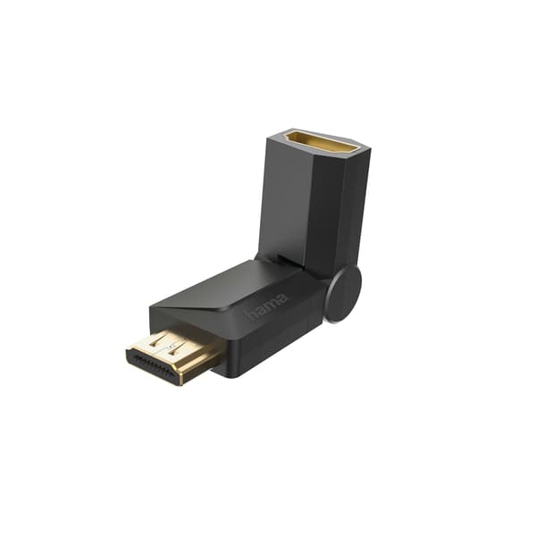 HAMA Adapter HDMI Rotation Hun-Han Guld Sort