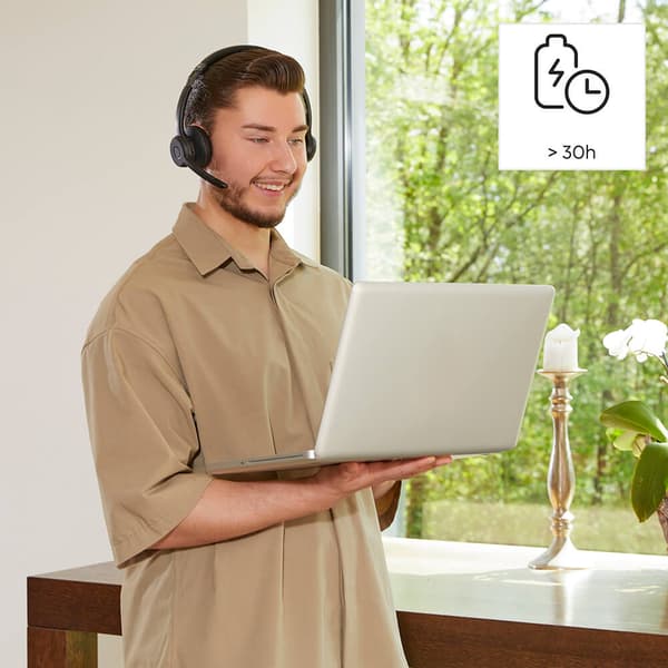 Headset PC Office Stereo On-Ear BT700 Bluetooth Sort