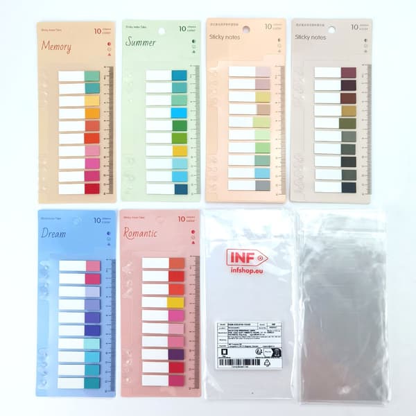 Självhäftande Transparenta Lappar 6-pack