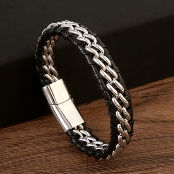Armband i Flätat PU-Läder