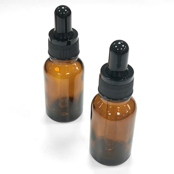 Påfyllbar dråpeflaske med pipette Brown 15 ml